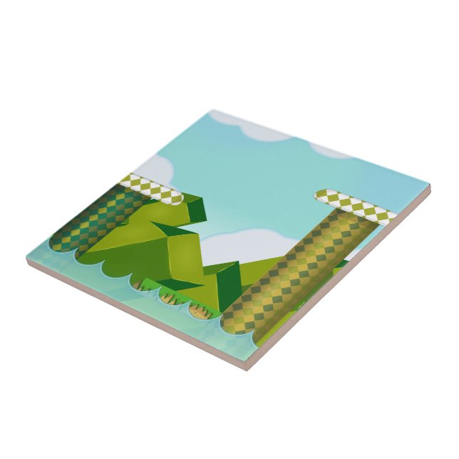 Retro-Plattformspiel Fliese (Seite)