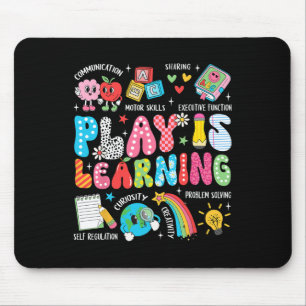 Retro Play Is Learning Kindergarten Lehrer Team Fr Mousepad