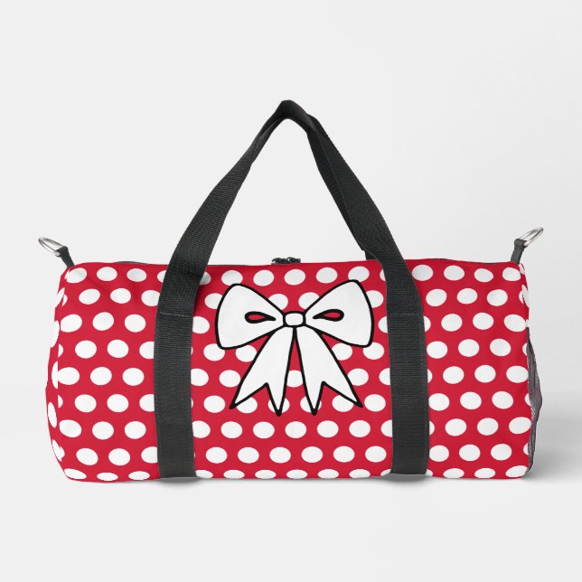 Retro Polka Dot Duffel Bag Geschenk Duffle Bag (Vorderseite)