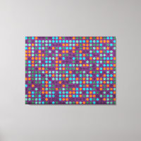 Retro Polka Dot Painted Leinwand #4