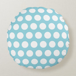 Retro-Polka-Punkt-50er-Stil Rundes Kissen