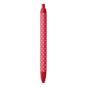 Retro-Polka-Punkte in Rot und Weiß Kugelschreiber