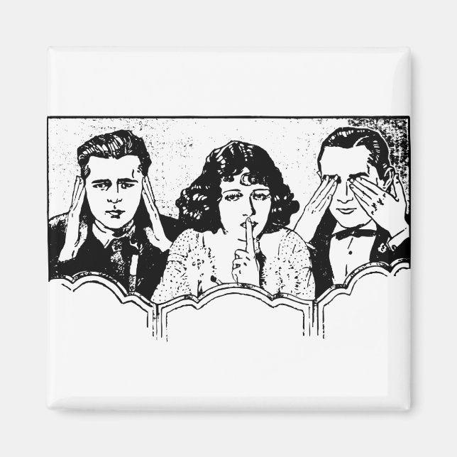 Retro Polyamory - Throuple - Spooning - Trial Magnet (Vorne)