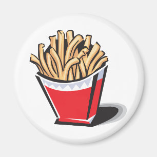 Retro-Pommes-Frites-Design Magnet