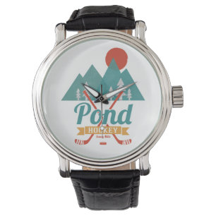 Retro Pond Hockey Armbanduhr