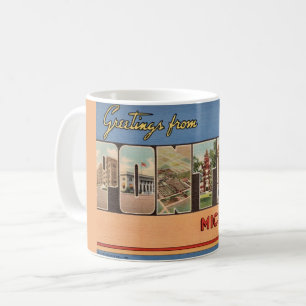 Retro Pontiac Michigan Greeting Kaffeetasse