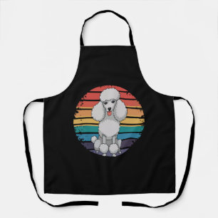 Retro Poodle Lover Dog Geschenke für Poodle Besitz Schürze
