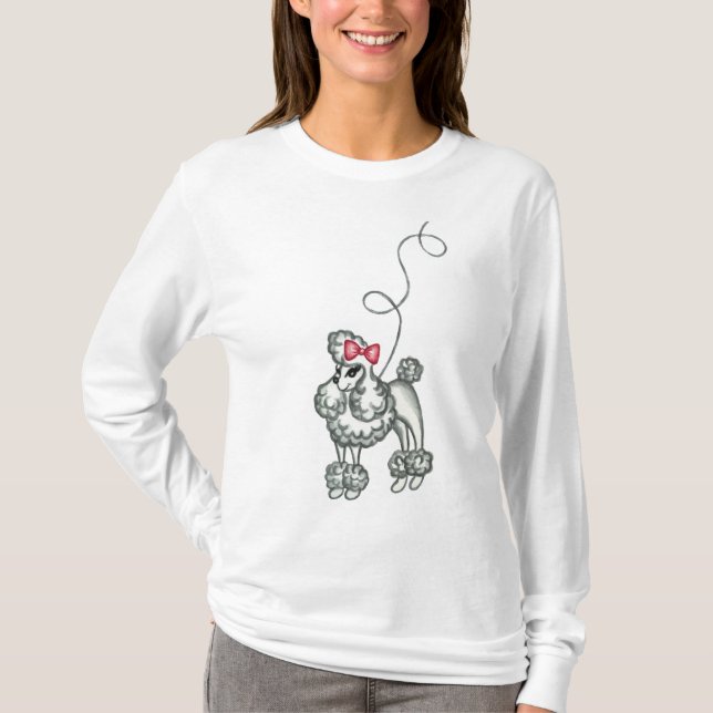 Retro Poodle T - Shirt (Vorderseite)