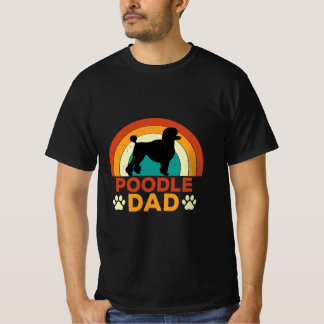 Retro Poodle Vater T-Shirt