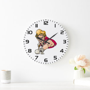 Retro Pool Player Vintag Billard Sport Große Wanduhr