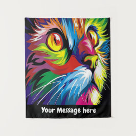 Retro Pop Art Cat - Meldungswanddekoration Wandteppich