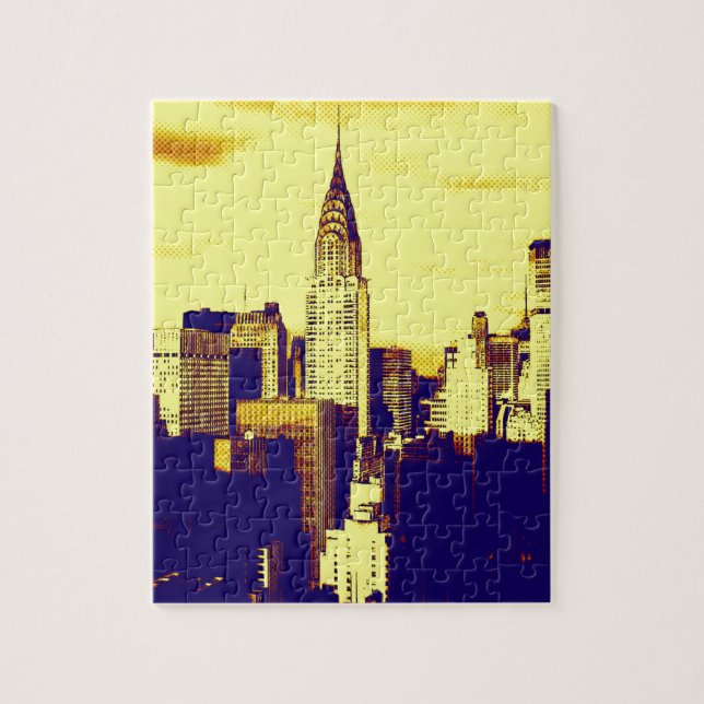 Retro Pop Art Comic New York City (Vertikal)