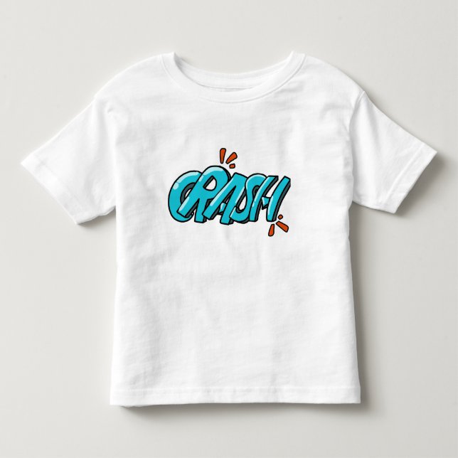 Retro Pop Art CRASH Graffiti Lettering Kleinkind T-shirt (Vorderseite)