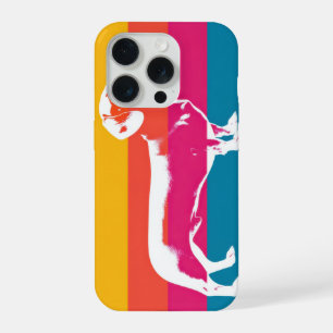 Retro-Pop-Art-Dachshund-Silhouette iPhone 15 Pro Hülle