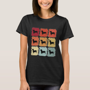 Retro Pop Art Dackel Hund T-Shirt