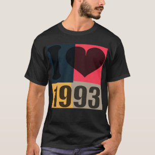 Retro Pop Art - I heart 1993 T - Shirt