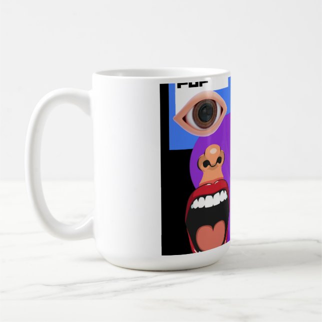 Retro-Pop-Art Kaffeetasse (Links)