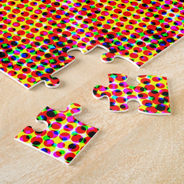 Retro Pop Art Mandala Jigsaw Puzzle (Seite)