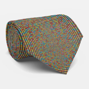 Retro-Pop-Art-Mosaik - Optische Illusion Krawatte