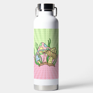 Retro-Pop-Art-Pilze-Wasserflasche Trinkflasche