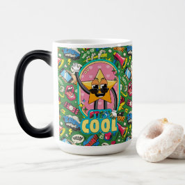 Retro Pop Art "Stay Cool" Morph Mug Verwandlungstasse