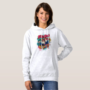 Retro-Pop-Art-T-Shirt – Helle Jugendmode Hoodie