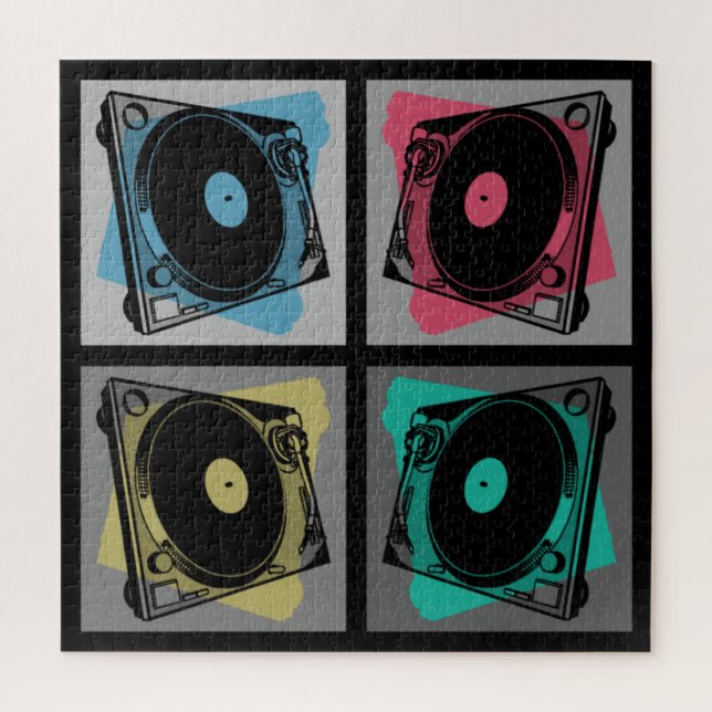 Retro Pop Art Turntable (Vertikal)