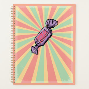Retro-Pop-Art-umhüllte Süßigkeiten Planer