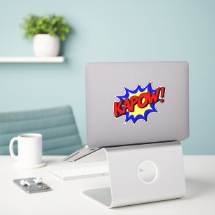 Retro Pop Art Vibes: KAPOW! Comic-Texteffekt Aufkleber