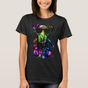 Retro Pop Doberman Pinscher Dog Portrait mit Kopf T-Shirt