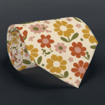 Retro Pop Floral Pattern Krawatte<br><div class="desc">A bold retro pop floral pattern featuring stylized blooms and warm nostalgic colors. This playful vintage-inspired design captures the fun spirit of classic retro patterns.</div>