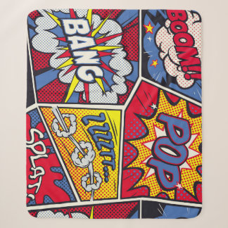Retro Pop Kunst, Comic Schreien Muster. Sherpadecke
