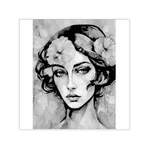 Retro Pop Kunst, Dichtung und Musik Permastempel