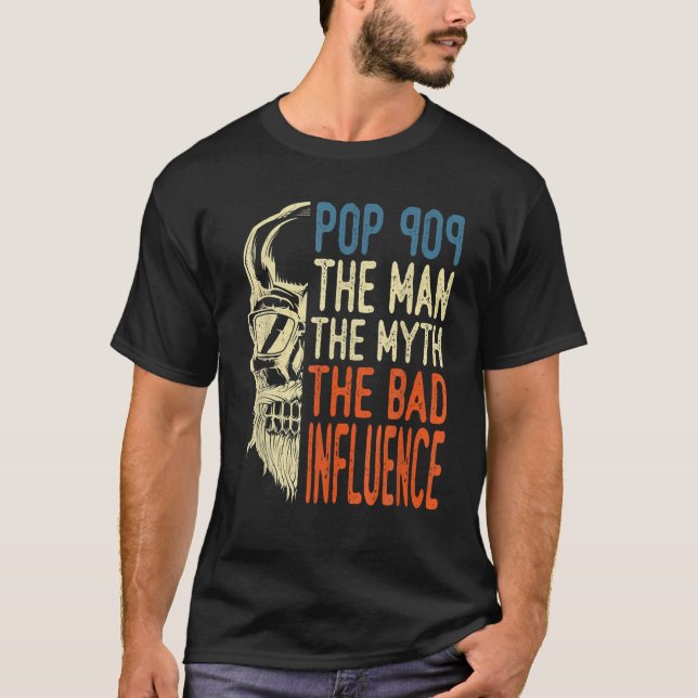 Retro Pop Pop Der Mann der Mythos, der schlechte G T-Shirt (Vorderseite)