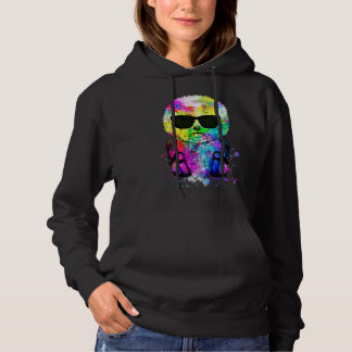 Retro-Pop-Porträt eines Bichon Frise-Hundes mit Ko Hoodie