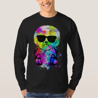 Retro-Pop-Porträt eines Bichon Frise-Hundes mit Ko T-Shirt