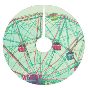 Retro Pop Sommerfest Polyester Weihnachtsbaumdecke