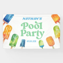 Retro Popsicle Birthday Pool Party