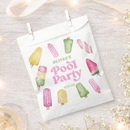 Retro Popsicle Birthday Pool Party Geschenktütchen