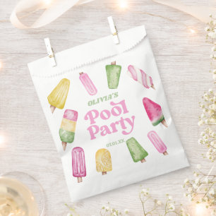 Retro Popsicle Birthday Pool Party Geschenktütchen