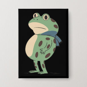 Retro Portland Frosch Protest Anti-Faschismus Anti Button