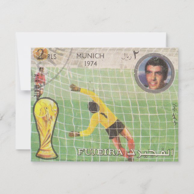 Retro-Porto-Briefmarke München Mitteilungskarte (Vorderseite)
