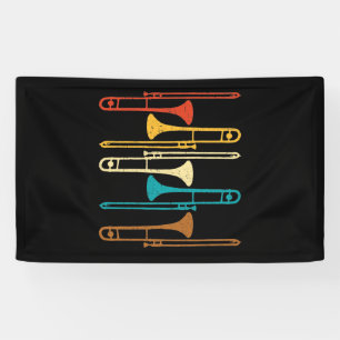 Retro Posaune - Jazz Banner