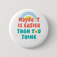 Retro Positiv Zitat Button