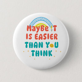 Retro Positiv Zitat Button