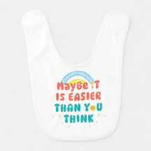 Retro Positive Zitat Baby-Bib