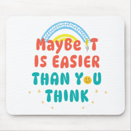 Retro Positive Zitat-Mauspad Mousepad
