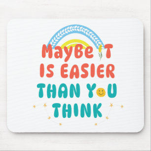 Retro Positive Zitat-Mauspad Mousepad
