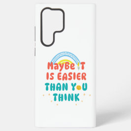 Retro Positives Zitat Handyhülle Samsung Galaxy Hülle