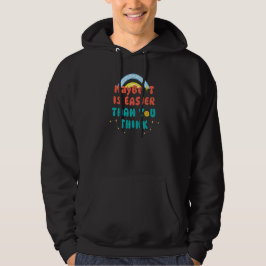 Retro Positives Zitat Hoodie
